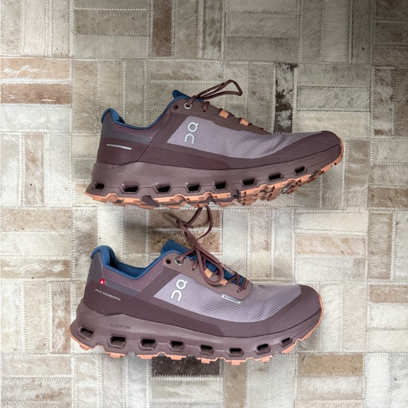 On Cloudvista Waterproof Trail Running Shoe Zinc/Grape - women’s size 8 - Picture 3 of 6